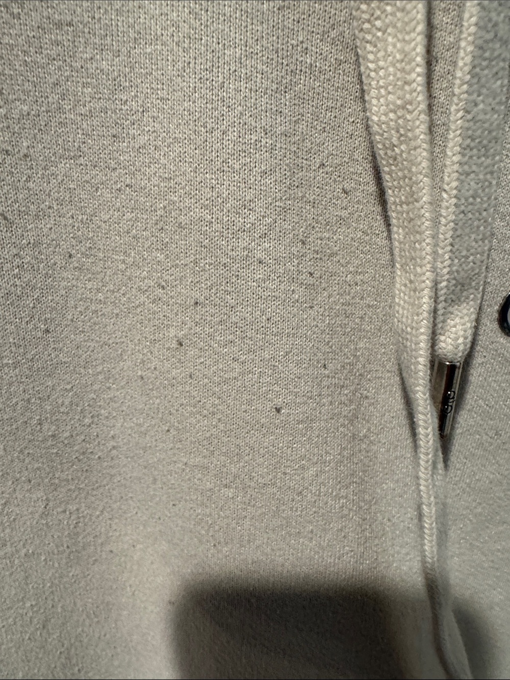 Alo Oversized Cream Hoodie with Front Pocket - Picture 5 of 5
